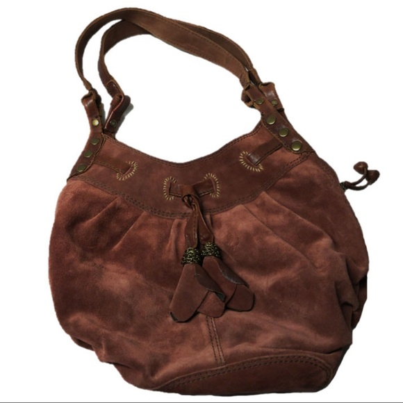 Lucky Brand Handbags - LUCKY BRAND Whisky Brown Leather Handbag Purse 